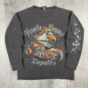 Y2k Flames Biker Longsleeve